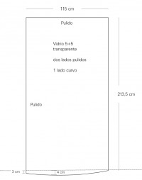 Presupuesto vidrio fijo para ducha de obra