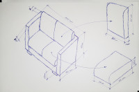 Presupuesto tapizar sofá de 2 plazas pequeño (110 cm de ancho)